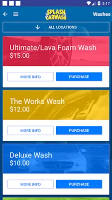 Splash Car Wash android App screenshot 1